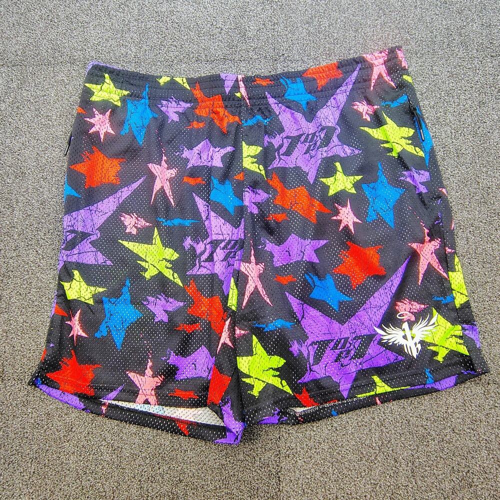 New Puma Lamelo Ball Star Vision 7" Basketball Shorts Mens Black Size XXL